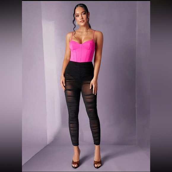 NWOT Solid Bustier Cami Bodysuit - Picture 3 of 3